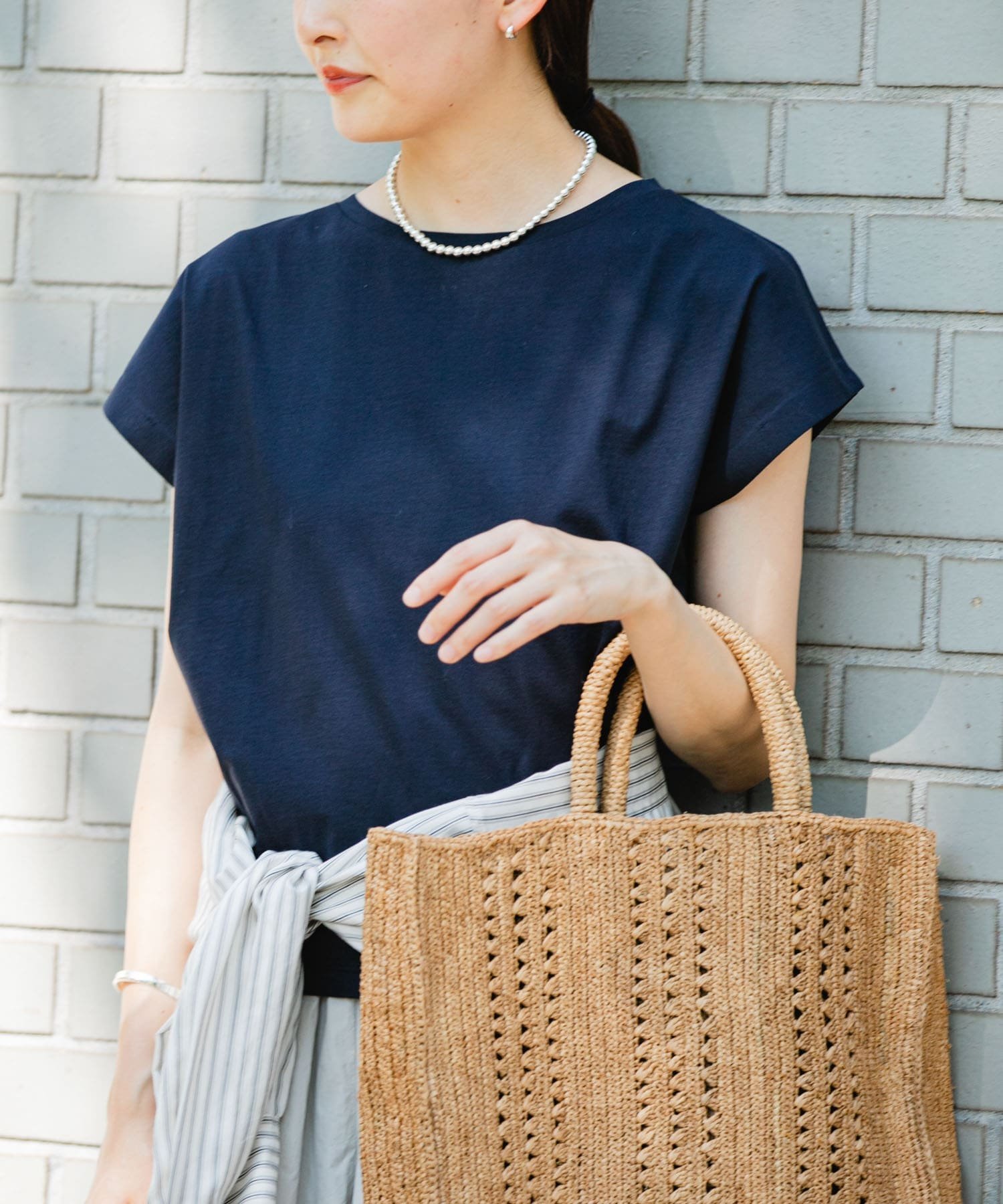 【アーバンリサーチ/URBAN RESEARCH】のスーピマコットンボートネックカットソー インテリア・キッズ・メンズ・レディースファッション・服の通販 founy(ファニー) 　ファッション　Fashion　レディースファッション　Fashion for Women　トップス・カットソー　Cut & Sew Tops　カットソー・ベーシックTシャツ　Cut-and-Sewn Tops / Stretch Tees & Basics　2025年　2025　2025春夏・S/S　Spring/Summer 2025 SS25　インナー　Innerwear　カットソー　Cut and Sewn Top　シルケット　Silket, Silky Cotton　ジャケット　Jacket, Outerwear　バランス　Balance, Style Balance　ビスチェ　Bustier, Corset Top　夏　Summer　S/S・春夏　SS, Spring/Summer, Warm Season　D.NAVY|ID: prp329100004531944 ipo3291000000032998842