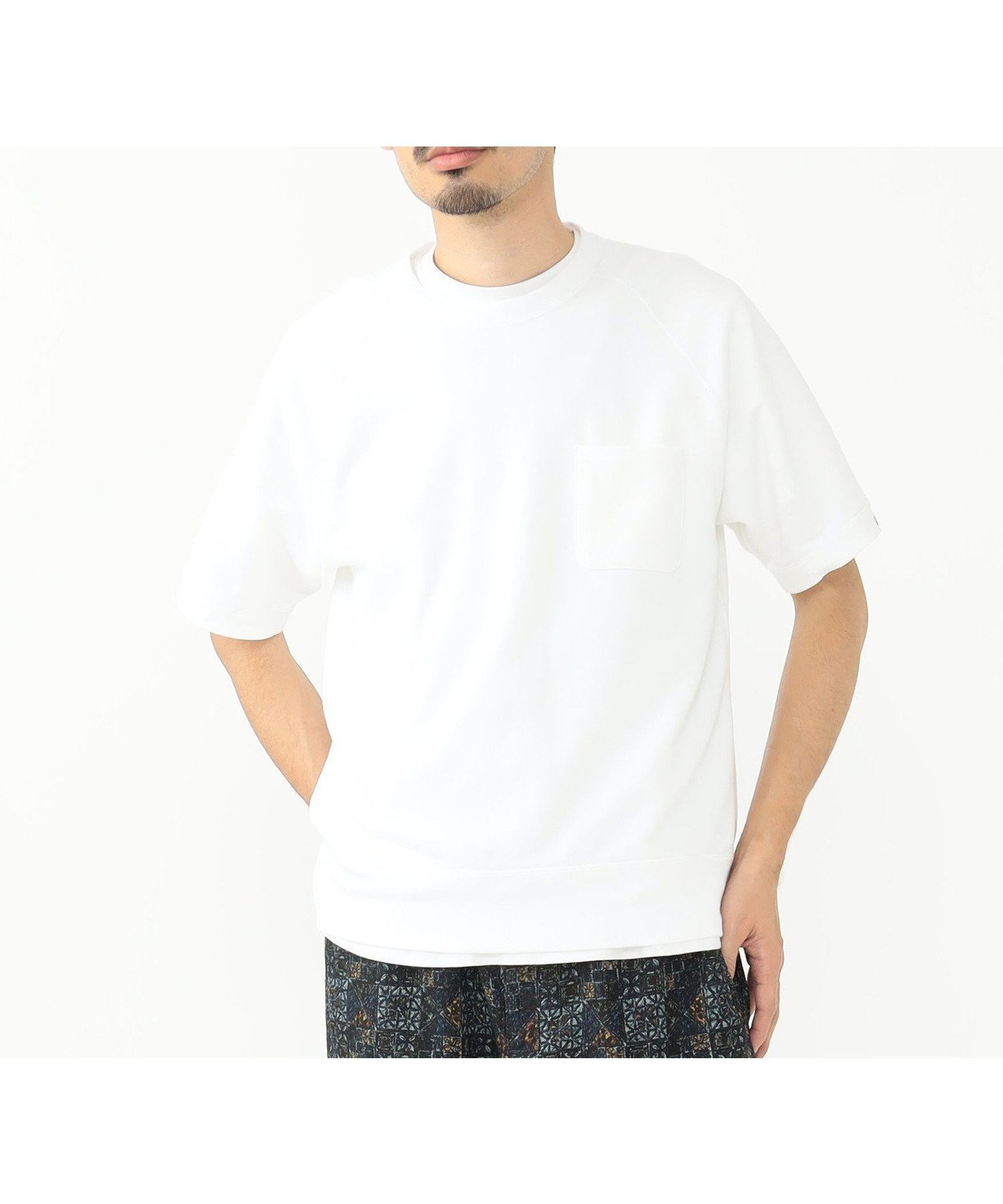 【ビームス/BEAMS / MEN】のボックスシルエット ギフト インテリア・キッズ・メンズ・レディースファッション・服の通販 founy(ファニー) 　ファッション　Fashion　メンズファッション　Men's Style Online　ギフト プレゼント　Gift Present　スウェット　Sweat　スリーブ　Sleeve　パターン　Pattern　ボックス　Box　ポケット　Pocket　ミドル　Middle　別注　Special Order　半袖　Short Sleeve　WHITE|ID: prp329100004531945 ipo3291000000032672749