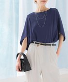 【アーバンリサーチ ロッソ/URBAN RESEARCH ROSSO】の『一部WEB限定カラー』汗染防止5分袖ドルマンプルオーバー BLUE|ID: prp329100004531946 ipo3291000000032035677