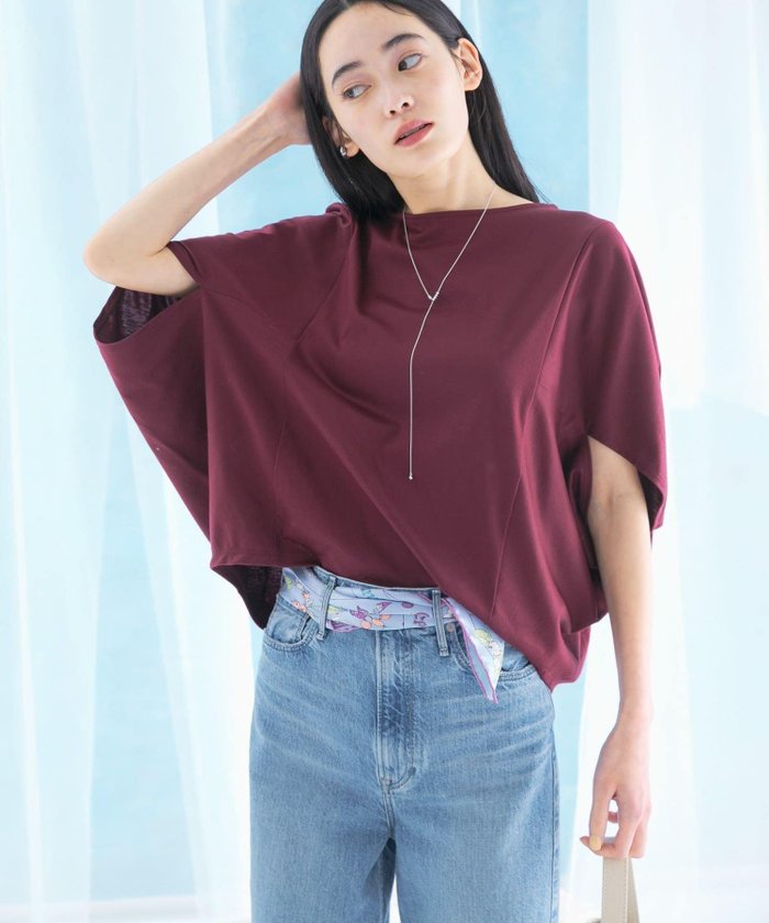 【アーバンリサーチ ロッソ/URBAN RESEARCH ROSSO】の『一部WEB限定カラー』汗染防止5分袖ドルマンプルオーバー インテリア・キッズ・メンズ・レディースファッション・服の通販 founy(ファニー) https://founy.com/ ファッション Fashion レディースファッション Fashion for Women トップス・カットソー Cut & Sew Tops カジュアルプルオーバー・ニットトップス Pullovers & Knit Tops / Casual Pullovers 2025年 2025 2025春夏・S/S Spring/Summer 2025 SS25 ボトム Bottoms, Lower Wear 今季 This Season, Current Season 夏 Summer S/S・春夏 SS, Spring/Summer, Warm Season |ID: prp329100004531946 ipo3291000000032678080