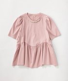 【ストロベリーフィールズ/STRAWBERRY FIELDS】のパール刺繍ペプラムカットソー 人気、トレンドファッション・服の通販 founy(ファニー) ファッション Fashion レディースファッション Fashion for Women トップス・カットソー Cut & Sew Tops カットソー・ベーシックTシャツ Cut-and-Sewn Tops / Stretch Tees & Basics パール Pearl, Pearl Accent thumbnail ピンク|ID: prp329100004531948 ipo3291000000032713505