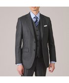 【タケオキクチ/TAKEO KIKUCHI / MEN】の【3ピースセット】シャイニーヘリンボン スーツ チャコールグレー|ID: prp329100004531969 ipo3291000000033406311