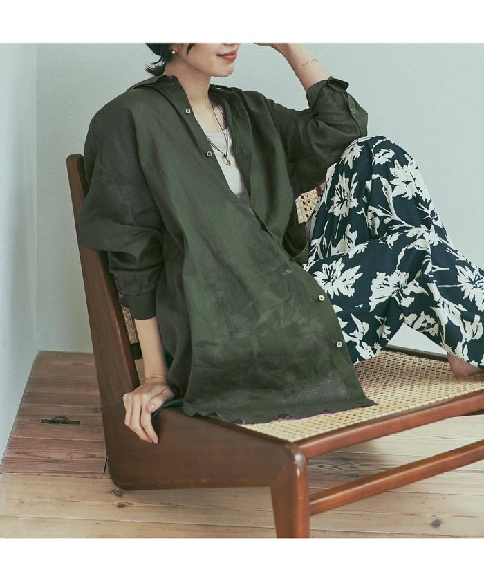 【アーバンリサーチ ドアーズ/URBAN RESEARCH DOORS】のラミーコットンビックシャツ インテリア・キッズ・メンズ・レディースファッション・服の通販 founy(ファニー) https://founy.com/ ファッション Fashion レディースファッション Fashion for Women トップス・カットソー Cut & Sew Tops シャツ・ブラウス・オフィスカジュアル Elegant Blouses & Button-Ups 2025年 2025 2025春夏・S/S Spring/Summer 2025 SS25 チュニック Tunic, Long Top バランス Balance, Style Balance ルーズ Loose, Oversized 夏 Summer S/S・春夏 SS, Spring/Summer, Warm Season 羽織 Haori, Light Jacket |ID: prp329100004531982 ipo3291000000032714996