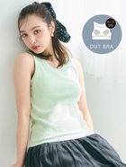 【コカ/COCA】の外で着られるブラトップス OUT BRA カップ付太タンクトップ Lt.green|ID: prp329100004531986 ipo3291000000032626338