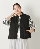 【メルローズ クレール/MELROSE claire】の【TCギャバジンZIPスタンドベスト】 人気、トレンドファッション・服の通販 founy(ファニー) ファッション Fashion レディースファッション WOMEN アウター Coat Outerwear トップス・カットソー Tops/Tshirt ベスト/ジレ Gilets/Vests スタンド Stand ドローコード Draw Cord ベスト Vest thumbnail ブラック|ID: prp329100004532001 ipo3291000000032324495