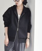 【シップス フォー ウィメン/SHIPS】のquaranciel 洗濯機可能 ポンチ ダブルジップ スウェット パーカー 人気、トレンドファッション・服の通販 founy(ファニー) ファッション Fashion レディースファッション Fashion for Women トップス・カットソー Cut & Sew Tops レディースパーカー・カジュアルフーディー Casual Hoodies & Sweatshirts スウェット・クルーネックトップス Sweatshirts & Crewnecks / Relaxed Fit Sweat Tops インナー Innerwear 洗える Machine Washable キャミソール Camisole, Spaghetti Strap Top ジップ Zip, Zipper ジャケット Jacket, Outerwear スウェット / スエット Sweatshirt, Sweatwear パーカー Hoodie, Parka フロント Front, Front Design おすすめ Recommended / Our Picks エレガント 上品 Elegant 2026年 2026 thumbnail ブラック|ID: prp329100004532025 ipo3291000000035246036