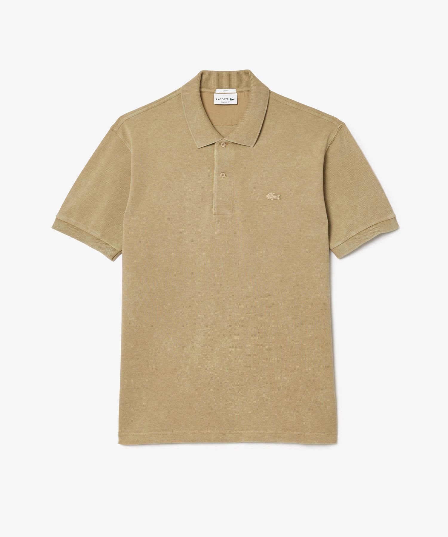 【ラコステ/LACOSTE / MEN】のL.12.12ウォッシュド半袖ポロシャツ インテリア・キッズ・メンズ・レディースファッション・服の通販 founy(ファニー) 　ファッション　Fashion　メンズファッション　MEN　ポロシャツ　Polo Shirt　半袖　Short Sleeve　定番　Standard　鹿の子　Pique　ベージュ|ID: prp329100004532028 ipo3291000000032081656