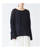 【マーコート/MARcourt】のmizuiro ind メッシュロングスリーブワイドT 人気、トレンドファッション・服の通販 founy(ファニー) ファッション Fashion レディースファッション Fashion for Women シンプル Simple, Minimal ストレッチ Stretch, Stretchy Fabric スリット Slit, Slit Detail メッシュ Mesh, Net Fabric ワイド Wide, Wide Fit thumbnail ネイビー|ID: prp329100004532050 ipo3291000000032638535
