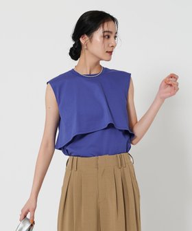 【ビューティ&ユース ユナイテッドアローズ/BEAUTY&YOUTH / UNITED ARROWS】の【WEB限定 Wardrobe DAILY MINIMAL】フリルレイヤード ノースリーブカットソー -接触冷感- 人気、トレンドファッション・服の通販 founy(ファニー) ファッション Fashion レディースファッション Fashion for Women トップス・カットソー Cut & Sew Tops キャミソール&ノースリーブ Camisoles & Sleeveless Tops カットソー・ベーシックTシャツ Cut-and-Sewn Tops / Stretch Tees & Basics オケージョン Occasion Wear カットソー Cut and Sewn Top 今季 This Season, Current Season サマー Summer, Summer Style シンプル Simple, Minimal スラックス Slacks, Dress Pants デニム Denim, Jeans Material トレンド Trend, Trending Now ノースリーブ Sleeveless, No-Sleeve 人気 Popular, Best Seller ボトム Bottoms, Lower Wear おすすめ Recommended / Our Picks エレガント 上品 Elegant ビジネス 仕事 通勤 Business / Work / Commuting |ID:prp329100004532051