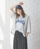 【グローバルワーク/GLOBAL WORK】の乾きやすいスウェットプリント7分袖/289384 杢グレー×ブルーカレッジ12|ID: prp329100004532054 ipo3291000000033570957