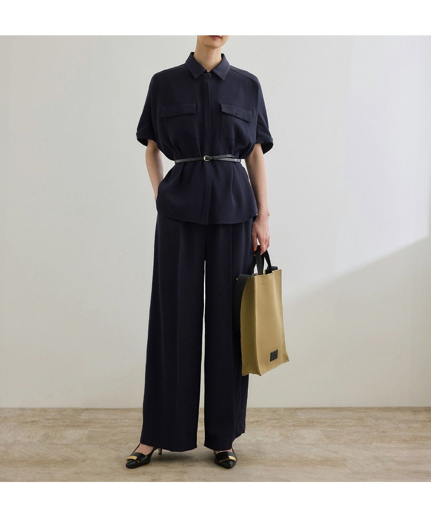 【ロペ/ROPE'】のバックサテン ドルマンブラウス/【セットアップ対応】/洗える 人気、トレンドファッション・服の通販 founy(ファニー) 　ファッション　Fashion　レディースファッション　WOMEN　トップス・カットソー　Tops/Tshirt　シャツ/ブラウス　Shirts/Blouses　バッグ　Bag　おすすめ　Recommend　サテン　Satin　ストレッチ　Stretch　スリット　Slit　セットアップ　Set Up　デニム　Denim　ドレープ　Drape　フラップ　Flap　ポケット　Pocket　リラックス　Relax　ビジネス 仕事 通勤　Business　洗える　Washable　 other-1|ID: prp329100004532073 ipo3291000000032263786