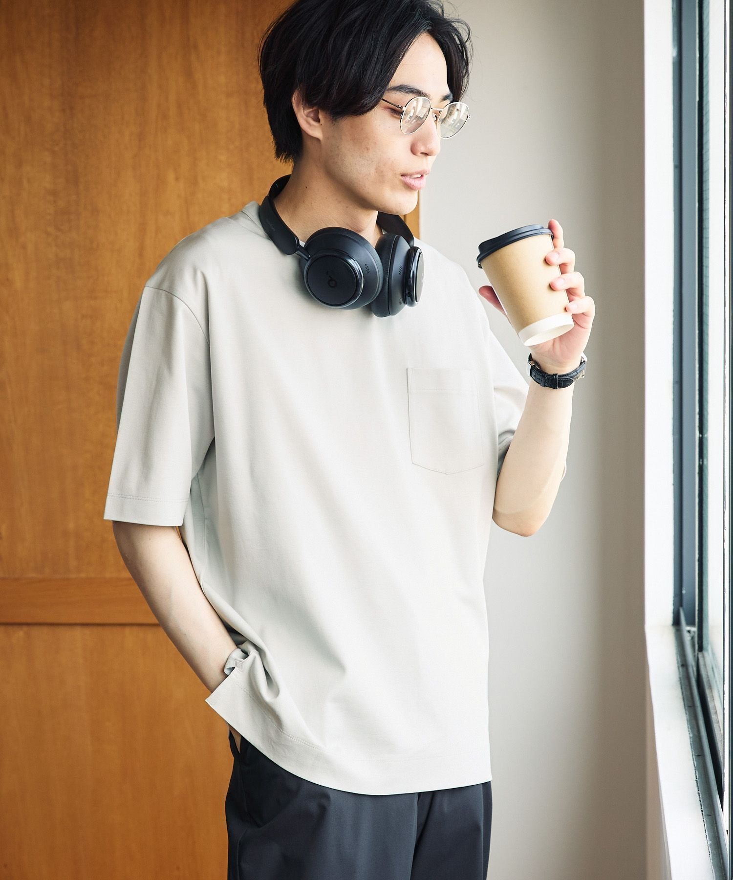 【グローバルワーク/GLOBAL WORK / MEN】のリッチクリーンTシャツ/半袖/288187 インテリア・キッズ・メンズ・レディースファッション・服の通販 founy(ファニー) 　ファッション　Fashion　メンズファッション　MEN　おすすめ　Recommend　インナー　Inner　グラフィック　Graphic　シルク　Silk　シルケット　Mercerization　ジャケット　Jacket　スリット　Slit　リラックス　Relax　エレガント 上品　Elegant　半袖　Short Sleeve　グレー12|ID: prp329100004532091 ipo3291000000032432383