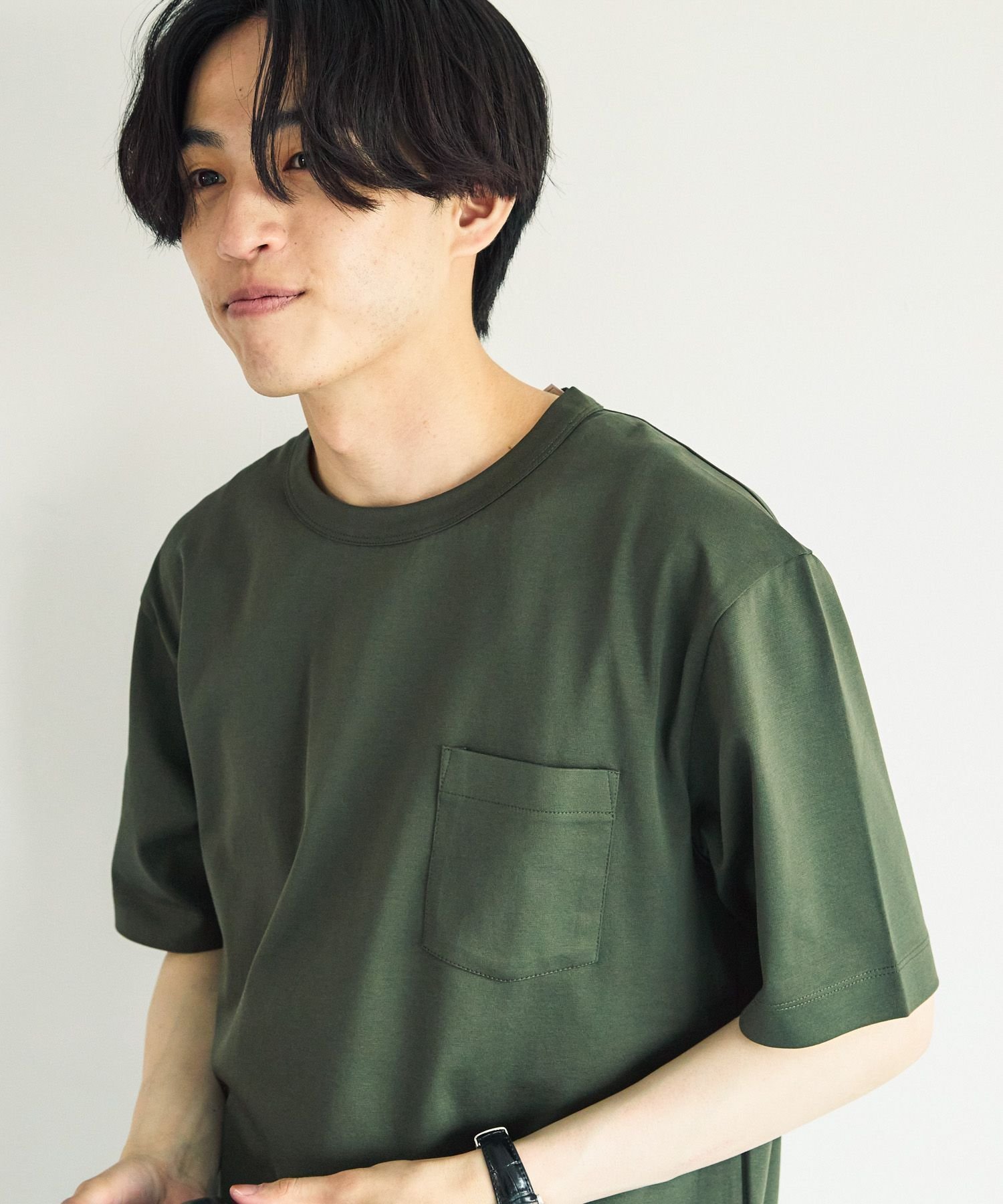 【グローバルワーク/GLOBAL WORK / MEN】のリッチクリーンTシャツ/半袖/288187 インテリア・キッズ・メンズ・レディースファッション・服の通販 founy(ファニー) 　ファッション　Fashion　メンズファッション　MEN　おすすめ　Recommend　インナー　Inner　グラフィック　Graphic　シルク　Silk　シルケット　Mercerization　ジャケット　Jacket　スリット　Slit　リラックス　Relax　エレガント 上品　Elegant　半袖　Short Sleeve　グリーン76|ID: prp329100004532091 ipo3291000000032432386
