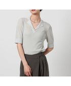 【ビューティ&ユース ユナイテッドアローズ/BEAUTY&YOUTH / UNITED ARROWS】のオープンカラー ショートスリーブニット -ウォッシャブル- LT.GRAY|ID: prp329100004532094 ipo3291000000032674294