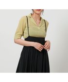 【ビューティ&ユース ユナイテッドアローズ/BEAUTY&YOUTH / UNITED ARROWS】のオープンカラー ショートスリーブニット -ウォッシャブル- LIME|ID: prp329100004532094 ipo3291000000032674295