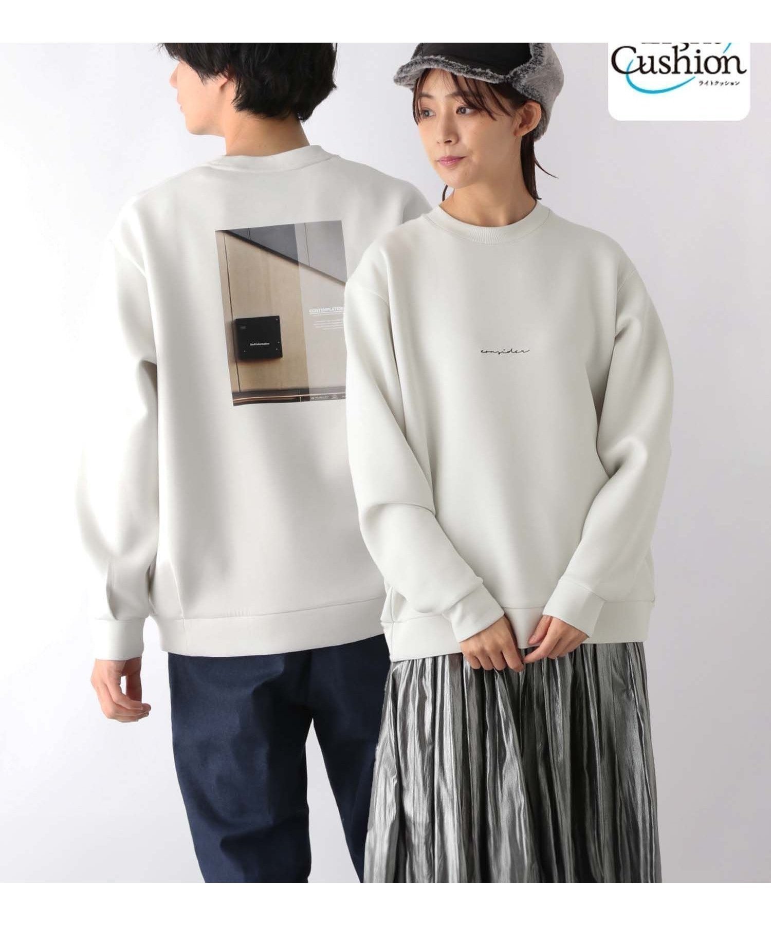 【グローバルワーク/GLOBAL WORK】のライトクッションクルー/ロゴ/116246 インテリア・キッズ・メンズ・レディースファッション・服の通販 founy(ファニー) 　ファッション　Fashion　レディースファッション　WOMEN　おすすめ　Recommend　クッション　Cushion　トレンド　Trend　フォルム　Form　プリント　Print　リラックス　Relax　エレガント 上品　Elegant　オフ×筆記06|ID: prp329100004532102 ipo3291000000032247113