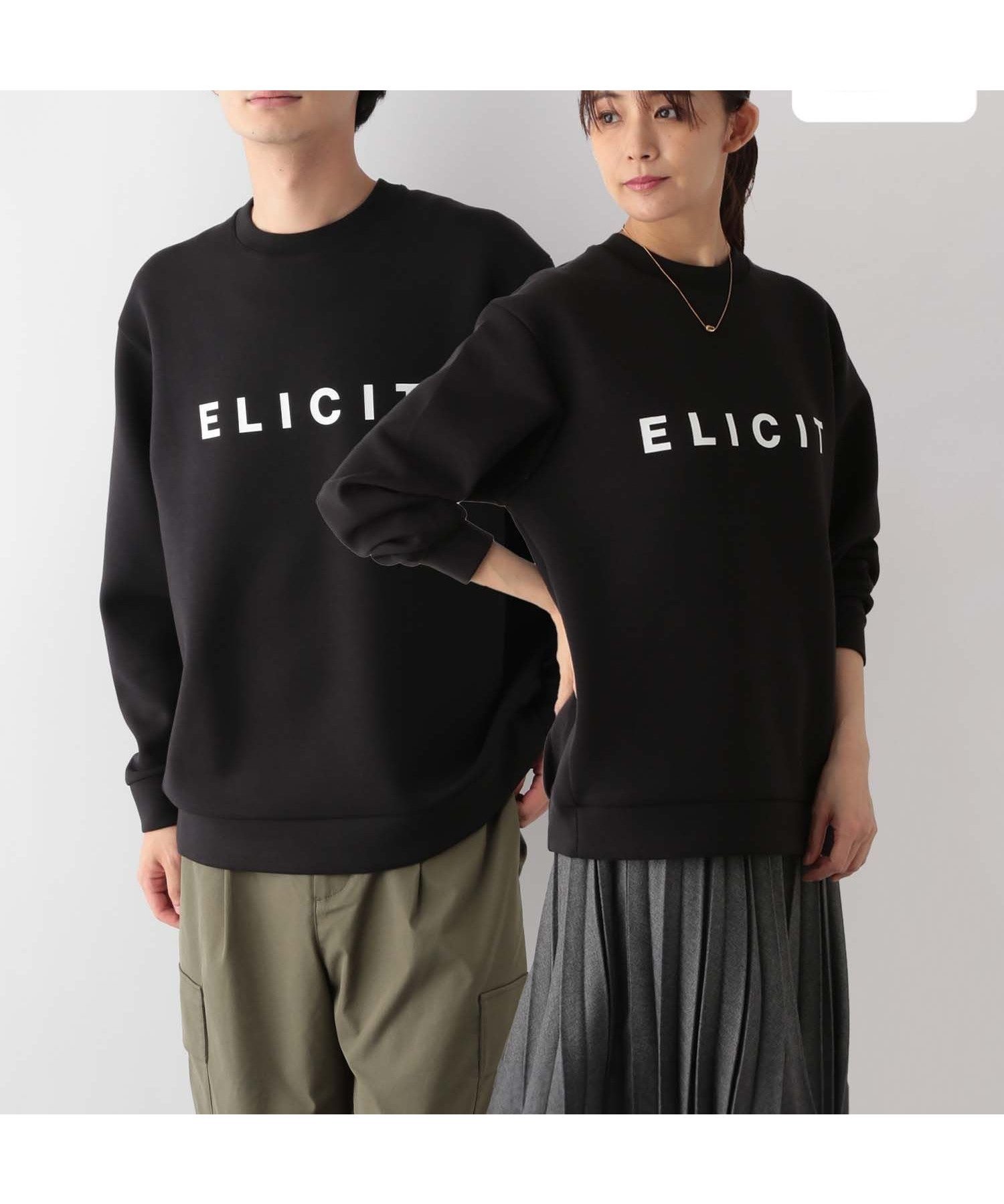 【グローバルワーク/GLOBAL WORK】のライトクッションクルー/ロゴ/116246 インテリア・キッズ・メンズ・レディースファッション・服の通販 founy(ファニー) 　ファッション　Fashion　レディースファッション　WOMEN　おすすめ　Recommend　クッション　Cushion　トレンド　Trend　フォルム　Form　プリント　Print　リラックス　Relax　エレガント 上品　Elegant　ブラック×単ロゴELICIT09|ID: prp329100004532102 ipo3291000000032247119