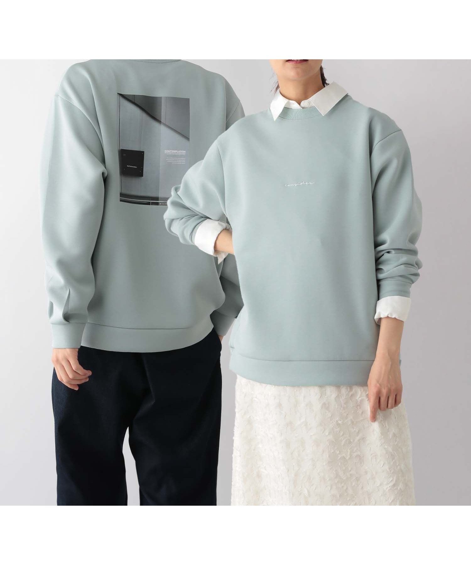 【グローバルワーク/GLOBAL WORK】のライトクッションクルー/ロゴ/116246 インテリア・キッズ・メンズ・レディースファッション・服の通販 founy(ファニー) 　ファッション　Fashion　レディースファッション　WOMEN　おすすめ　Recommend　クッション　Cushion　トレンド　Trend　フォルム　Form　プリント　Print　リラックス　Relax　エレガント 上品　Elegant　ミント×筆記72|ID: prp329100004532102 ipo3291000000032247131