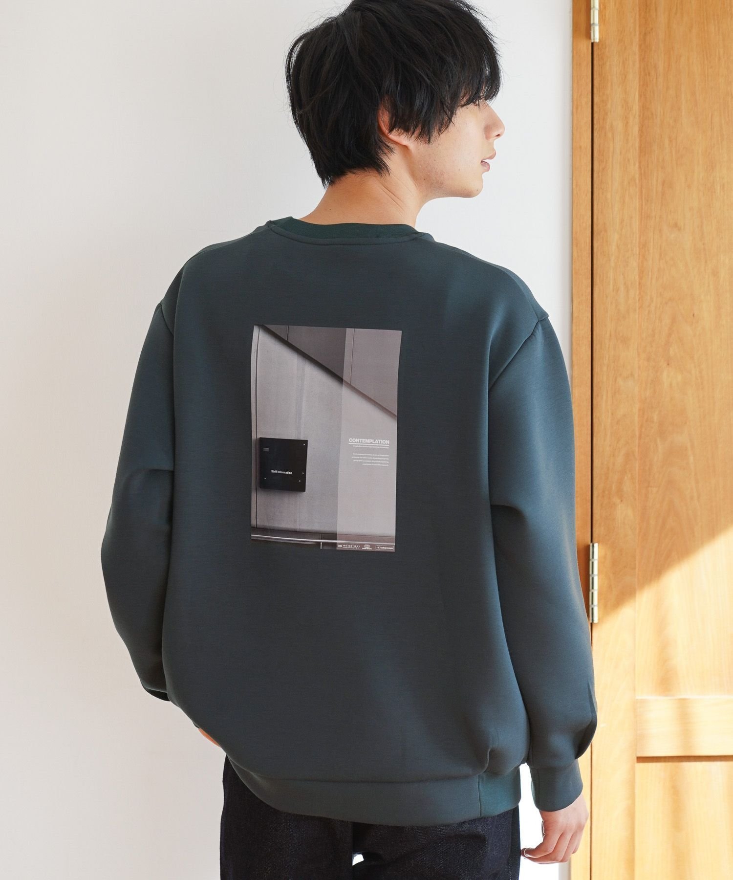 【グローバルワーク/GLOBAL WORK】のライトクッションクルー/ロゴ/116246 インテリア・キッズ・メンズ・レディースファッション・服の通販 founy(ファニー) 　ファッション　Fashion　レディースファッション　WOMEN　おすすめ　Recommend　クッション　Cushion　トレンド　Trend　フォルム　Form　プリント　Print　リラックス　Relax　エレガント 上品　Elegant　グリーン×筆記76|ID: prp329100004532102 ipo3291000000032247132