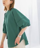 【アーバンリサーチ ロッソ/URBAN RESEARCH ROSSO】のUVカットウォッシャブルリネン混シャツブラウス GREEN|ID: prp329100004532126 ipo3291000000032036399