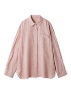 【ミラオーウェン/Mila Owen】の【セットアップ対応】【WEB限定カラー】フレンチリネンオーバーサイズシャツ PNK[066]|ID: prp329100004532142 ipo3291000000033110343