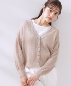 【クチュール ブローチ/Couture Brooch】の【冷房対策・通勤】透かし編みシャイニーニットカーディー 人気、トレンドファッション・服の通販 founy(ファニー) ファッション Fashion レディースファッション WOMEN トップス・カットソー Tops/Tshirt ニット Knit Tops おすすめ Recommend カーディガン Cardigan シャイニー Shiny フロント Front プリント Print エレガント 上品 Elegant 夏 Summer 透かし Watermark ビジネス 仕事 通勤 Business thumbnail ベージュ|ID: prp329100004532153 ipo3291000000032053165