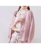 【クチュール ブローチ/Couture Brooch】の【冷房対策・通勤】透かし編みシャイニーニットカーディー 人気、トレンドファッション・服の通販 founy(ファニー) ファッション Fashion レディースファッション WOMEN トップス・カットソー Tops/Tshirt ニット Knit Tops おすすめ Recommend カーディガン Cardigan シャイニー Shiny フロント Front プリント Print エレガント 上品 Elegant 夏 Summer 透かし Watermark ビジネス 仕事 通勤 Business thumbnail ピンク|ID: prp329100004532153 ipo3291000000032053166