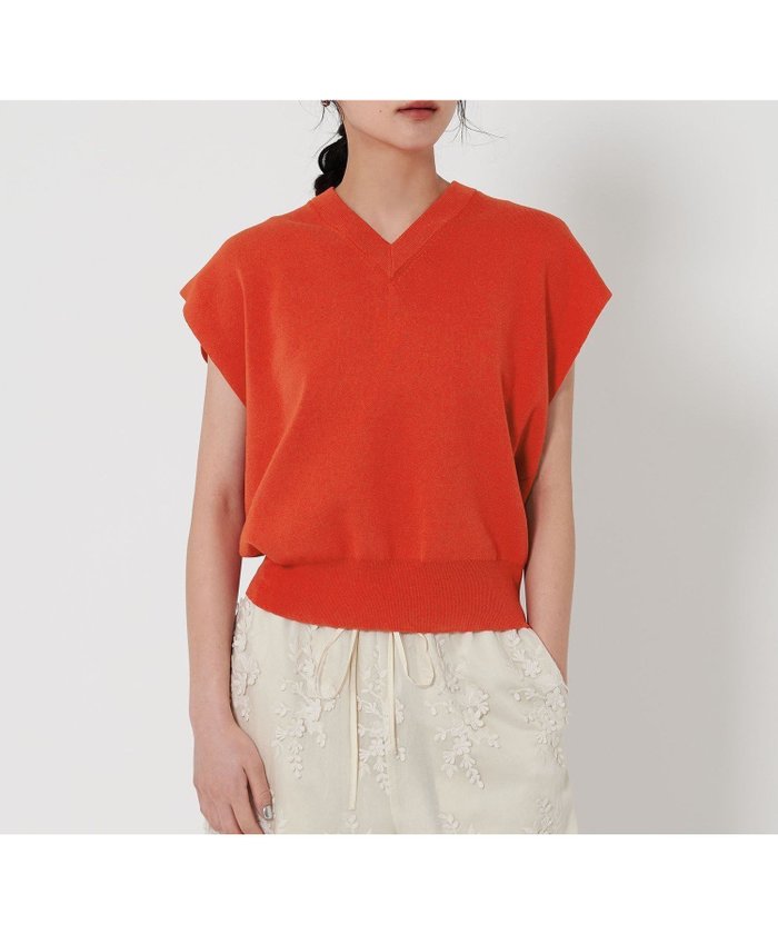 【ビューティ&ユース ユナイテッドアローズ/BEAUTY&YOUTH / UNITED ARROWS】のVネック フレンチスリーブ ニット -ウォッシャブル- インテリア・キッズ・メンズ・レディースファッション・服の通販 founy(ファニー) https://founy.com/ ファッション Fashion レディースファッション Fashion for Women トップス・カットソー Cut & Sew Tops ニット Knit Tops & Sweaters Vネックトップス V-Neck Tops / V-Cut Neckline Shirts おすすめ Recommended / Our Picks インナー Innerwear ウォッシャブル Machine Washable ジャケット Jacket, Outerwear スリーブ Sleeve, Long Sleeve / Short Sleeve トレンド Trend, Trending Now フォルム Silhouette, Form フレンチ French, French Style ベスト Vest, Waistcoat ワイド Wide, Wide Fit ビジネス 仕事 通勤 Business / Work / Commuting |ID: prp329100004532154 ipo3291000000032754943
