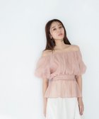 【ナチュラル ビューティー ベーシック/NATURAL BEAUTY BASIC】のシアーギャザーペプラムブラウス半袖 ベージュ|ID: prp329100004532163 ipo3291000000032120868
