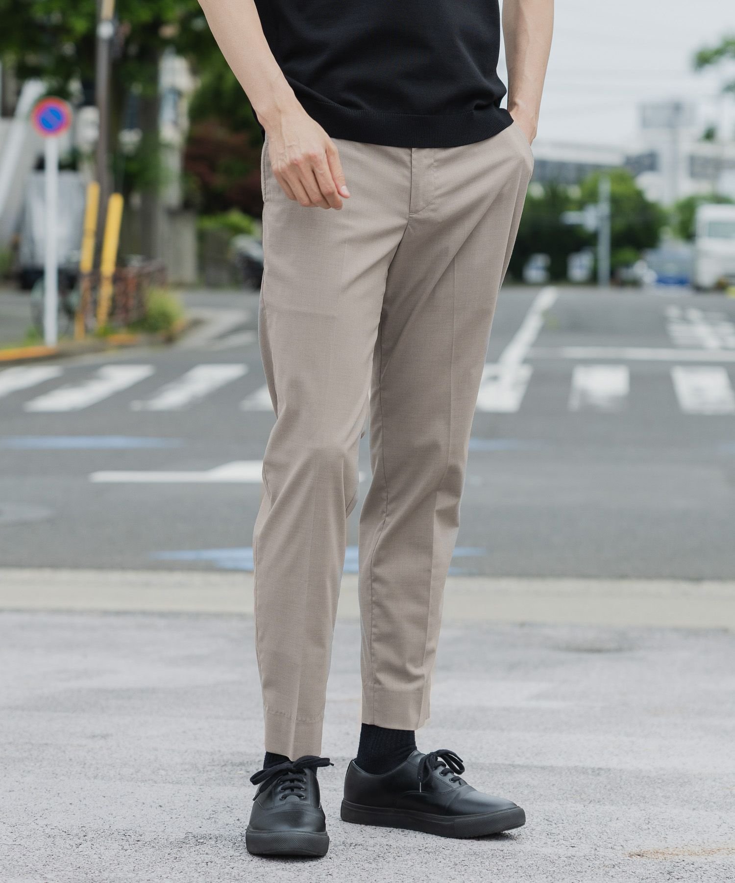 【グローバルワーク/GLOBAL WORK / MEN】のアーバンスラックスAIR/287519 インテリア・キッズ・メンズ・レディースファッション・服の通販 founy(ファニー) 　ファッション　Fashion　メンズファッション　Fashion for Men　おすすめ　Recommended / Our Picks　サマー　Summer, Summer Style　ジャケット　Jacket, Outerwear　ストレッチ　Stretch, Stretchy Fabric　スラックス　Slacks, Dress Pants　セットアップ　Set-Up, Coordinated Outfit　パターン　Pattern, Design Print　ボトム　Bottoms, Lower Wear　ポケット　Pocket, Pocket Detail　夏　Summer　モカ55|ID: prp329100004532182 ipo3291000000032742009