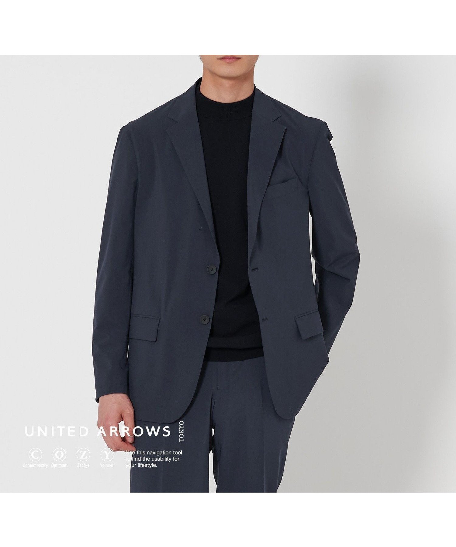 【ユナイテッドアローズ/UNITED ARROWS / MEN】のライトパーテックス シングル 2B ジャケット UA COZY -2WAYストレッチ・ウォッシャブル- インテリア・キッズ・メンズ・レディースファッション・服の通販 founy(ファニー) 　ファッション　Fashion　メンズファッション　MEN　インナー　Inner　ウォッシャブル　Washable　エアリー　Airy　軽量　Lightweight　ジャケット　Jacket　ストレッチ　Stretch　セットアップ　Set Up　タフタ　Taffeta　フォルム　Form　フラップ　Flap　フロント　Front　ポケット　Pocket　おすすめ　Recommend　エレガント 上品　Elegant　ビジネス 仕事 通勤　Business　NAVY|ID: prp329100004532232 ipo3291000000032036799