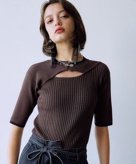 【ハレ/HARE】のフロントアキチャイナリブニット 人気、トレンドファッション・服の通販 founy(ファニー) ファッション Fashion レディースファッション Fashion for Women トップス・カットソー Cut & Sew Tops ニット Knit Tops & Sweaters おすすめ Recommended / Our Picks アクセサリー Fashion Accessories インナー Innerwear コンパクト Compact, Small Size シンプル Simple, Minimal ジャケット Jacket, Outerwear スリット Slit, Slit Detail デコルテ Décolleté, Neckline フロント Front, Front Design ワイド Wide, Wide Fit |ID:prp329100004532240
