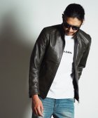 【メンズビギトーキョー/Men's Bigi / MEN】のSHEEP LEATHER/シープレザー シングルライダースジャケット カーキ|ID: prp329100004532245 ipo3291000000032627621