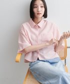 【ディスコート/Discoat】のシアー半袖クロップドシャツ《WEB限定カラーあり》 人気、トレンドファッション・服の通販 founy(ファニー) ファッション Fashion レディースファッション Ladies' Fashion Online トップス・カットソー Tops/Tshirt シャツ/ブラウス Shirts/Blouses クロップド Cropped シアー Sheer デニム Denim ワイド Wide 半袖 Short Sleeve 夏 Summer 春 Spring S/S・春夏 Ss・Spring/Summer thumbnail ピンク|ID: prp329100004532246 ipo3291000000032483708