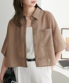 【ディスコート/Discoat】のシアー半袖クロップドシャツ《WEB限定カラーあり》 人気、トレンドファッション・服の通販 founy(ファニー) ファッション Fashion レディースファッション Ladies' Fashion Online トップス・カットソー Tops/Tshirt シャツ/ブラウス Shirts/Blouses クロップド Cropped シアー Sheer デニム Denim ワイド Wide 半袖 Short Sleeve 夏 Summer 春 Spring S/S・春夏 Ss・Spring/Summer thumbnail モカ|ID: prp329100004532246 ipo3291000000032483710