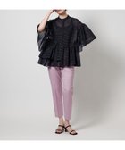 【ユナイテッドアローズ/UNITED ARROWS】のシアーラメ イレギュラーペプラム 六分袖 ブラウス NAVY|ID: prp329100004532254 ipo3291000000032627529