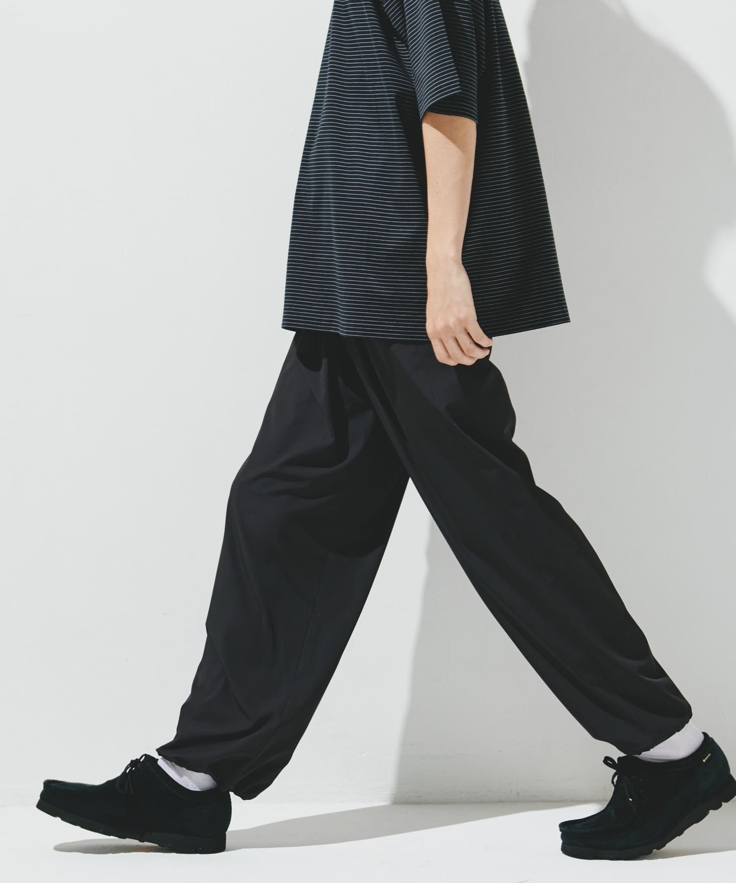 【アーバンリサーチ ドアーズ/URBAN RESEARCH DOORS / MEN】の『仁村紗和さん着用』『UR TECH』サマシェア イージートウラザー インテリア・キッズ・メンズ・レディースファッション・服の通販 founy(ファニー) 　ファッション　Fashion　メンズファッション　MEN　2025年　2025　2025春夏・S/S　Ss,Spring/Summer,2025　ストレート　Straight　ドローコード　Draw Cord　吸水　Water Absorption　夏　Summer　S/S・春夏　Ss・Spring/Summer　BLACK|ID: prp329100004532256 ipo3291000000032099103