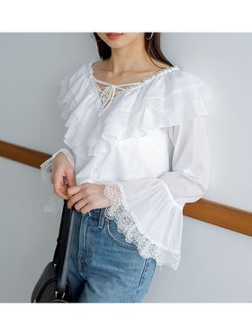【スナイデル/SNIDEL】のバリエレースブラウス 人気、トレンドファッション・服の通販 founy(ファニー) ファッション Fashion レディースファッション Fashion for Women トップス・カットソー Cut & Sew Tops シャツ・ブラウス・オフィスカジュアル Elegant Blouses & Button-Ups インナー Innerwear ウェーブ Wavy Pattern キャミソール Camisole, Spaghetti Strap Top 今季 This Season, Current Season シフォン Chiffon, Lightweight Fabric シルバー Silver, Metallic Silver スリーブ Sleeve, Long Sleeve / Short Sleeve トレンド Trend, Trending Now バランス Balance, Style Balance フェミニン Feminine, Girly フリル Frill, Ruffle フロント Front, Front Design ボタニカル Botanical, Floral Pattern 無地 Plain, Solid Color リボン Ribbon, Bow レース Lace, Lace Fabric おすすめ Recommended / Our Picks |ID:prp329100004532680