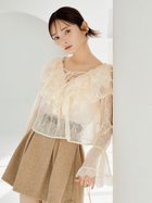 【スナイデル/SNIDEL】のバリエレースブラウス 人気、トレンドファッション・服の通販 founy(ファニー) ファッション Fashion レディースファッション Fashion for Women トップス・カットソー Cut & Sew Tops シャツ・ブラウス・オフィスカジュアル Elegant Blouses & Button-Ups インナー Innerwear ウェーブ Wavy Pattern キャミソール Camisole, Spaghetti Strap Top 今季 This Season, Current Season シフォン Chiffon, Lightweight Fabric シルバー Silver, Metallic Silver スリーブ Sleeve, Long Sleeve / Short Sleeve トレンド Trend, Trending Now バランス Balance, Style Balance フェミニン Feminine, Girly フリル Frill, Ruffle フロント Front, Front Design ボタニカル Botanical, Floral Pattern 無地 Plain, Solid Color リボン Ribbon, Bow レース Lace, Lace Fabric おすすめ Recommended / Our Picks thumbnail IVR[003]|ID: prp329100004532680 ipo3291000000033888768