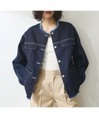 【アダム エ ロペ/ADAM ET ROPE'】の【WEB限定】デニムフリンジブルゾン ブルー系(46)|ID: prp329100004532749 ipo3291000000032039471