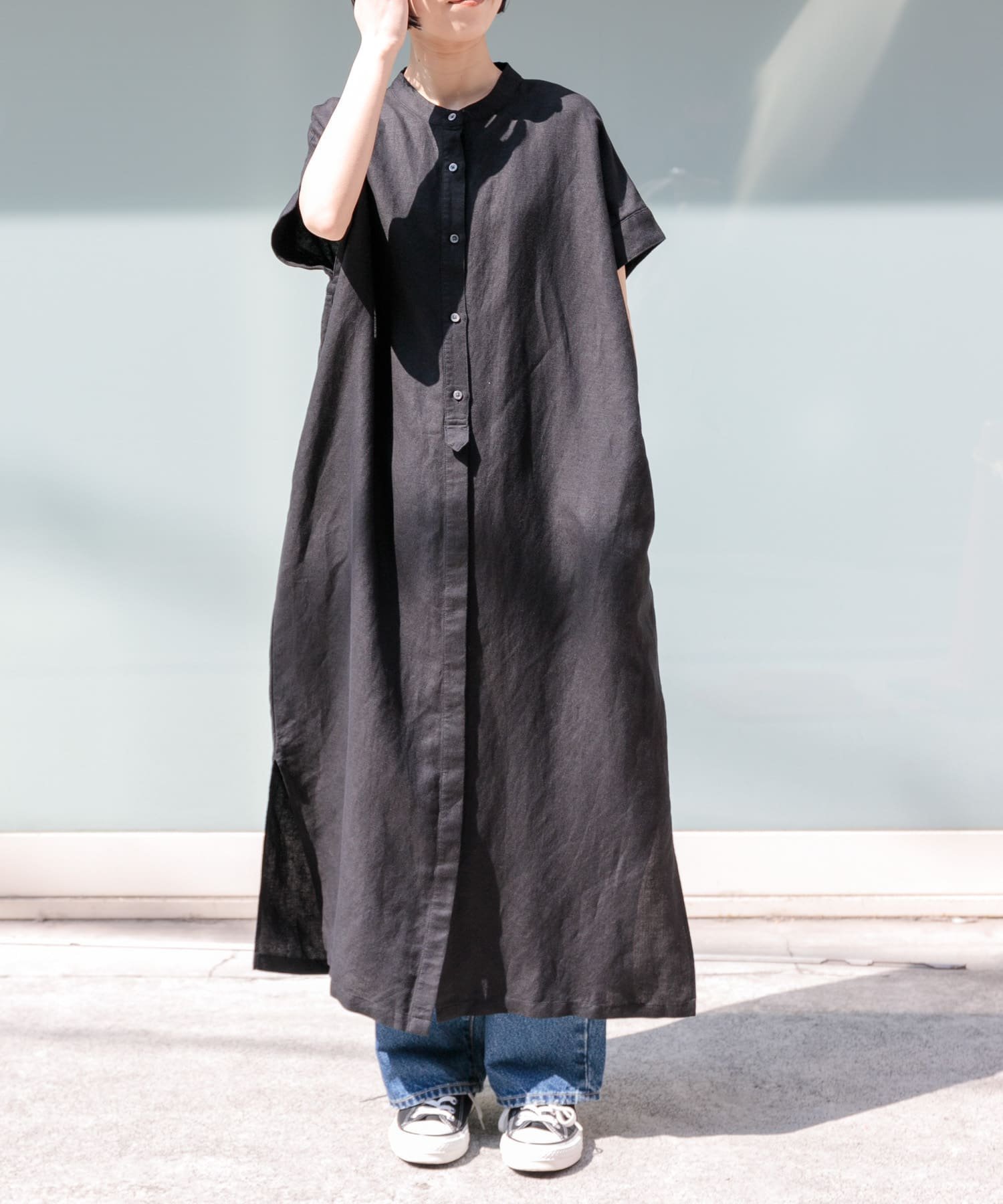 【アーバンリサーチ ドアーズ/URBAN RESEARCH DOORS】のFORK SPOON リネンレーヨンシャツワンピース 人気、トレンドファッション・服の通販 founy(ファニー) 　ファッション　Fashion　レディースファッション　WOMEN　ワンピース　Dress　シャツワンピース　Shirt Dresses　2025年　2025　2025春夏・S/S　Ss,Spring/Summer,2025　おすすめ　Recommend　スリット　Slit　スリーブ　Sleeve　デニム　Denim　ベーシック　Basic　エレガント 上品　Elegant　今季　This Season　夏　Summer　S/S・春夏　Ss・Spring/Summer　 other-1|ID: prp329100004532766 ipo3291000000032039526
