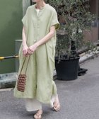 【アーバンリサーチ ドアーズ/URBAN RESEARCH DOORS】のFORK SPOON リネンレーヨンシャツワンピース LIGHTGREEN|ID: prp329100004532766 ipo3291000000032039533