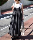 【スローブ イエナ/SLOBE IENA】の《2枚セット/一部カラーWEB・店舗限定》エアリーギャザーキャミワンピースセット ブラック|ID: prp329100004532774 ipo3291000000032260589