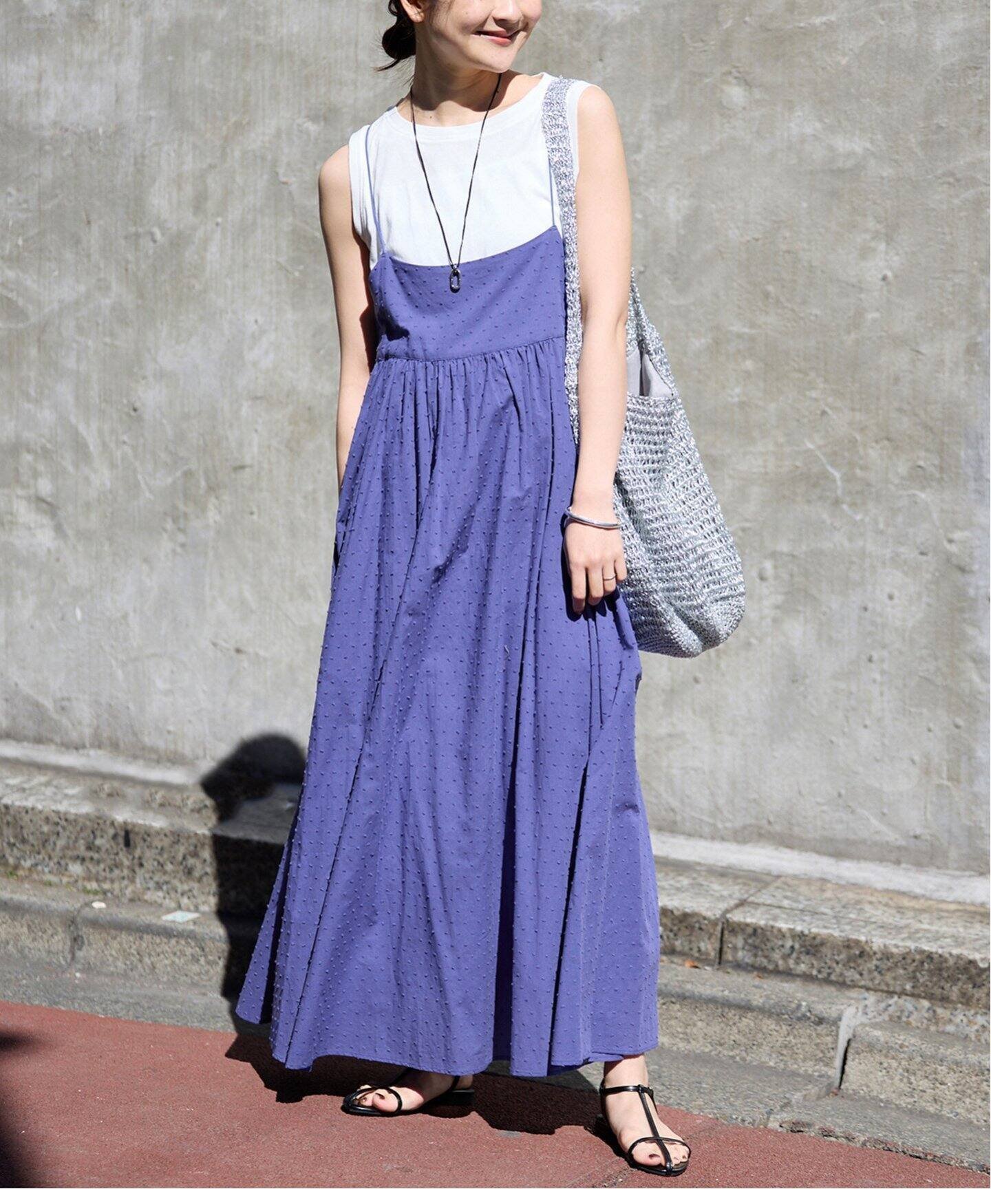 【スローブ イエナ/SLOBE IENA】の《2枚セット/一部カラーWEB・店舗限定》エアリーギャザーキャミワンピースセット インテリア・キッズ・メンズ・レディースファッション・服の通販 founy(ファニー) 　ファッション　Fashion　レディースファッション　Ladies' Fashion Online　ワンピース　Dress　キャミワンピース　No Sleeve Dresses　インナー　Inner　カットソー　Cut And Sew　ギャザー　Gather　シアー　Sheer　ドット　Dot　バランス　Balance　リボン　Ribbon　おすすめ　Recommend　夏　Summer　2025年　2025　2025春夏・S/S　Ss,Spring/Summer,2025　ブルー A|ID: prp329100004532774 ipo3291000000032260592