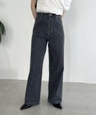 【カプリシューレマージュ/CAPRICIEUX LEMAGE】のシルバードットデニム 人気、トレンドファッション・服の通販 founy(ファニー) ファッション Fashion レディースファッション WOMEN おすすめ Recommend シルバー Silver シンプル Simple デニム Denim ドット Dot ワイド Wide 夏 Summer thumbnail ブラック|ID: prp329100004532793 ipo3291000000032039649