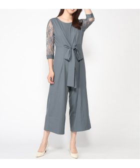 【ドレス/DRESS+】のパーティー 結婚式 ジャンプスーツ パンツドレス レース袖 オールインワン2way 人気、トレンドファッション・服の通販 founy(ファニー) ファッション Fashion レディースファッション WOMEN インナー Inner エレガント 上品 Elegant クール Cool スーツ Suit ドレス Dress リボン Ribbon レース Race ワイド Wide 結婚式 Wedding Ceremony |ID:prp329100004532817