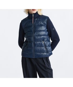 【トミーヒルフィガー/TOMMY HILFIGER】のフェミニングロスニットダウンジャケット 人気、トレンドファッション・服の通販 founy(ファニー) ファッション Fashion レディースファッション WOMEN アウター Coat Outerwear ジャケット Jackets アメリカン American クラシック Classic コンパクト Compact ゴルフ Golf ジャケット Jacket スタンド Stand ダウン Down デニム Denim モダン Modern 人気 Popularity |ID:prp329100004532828