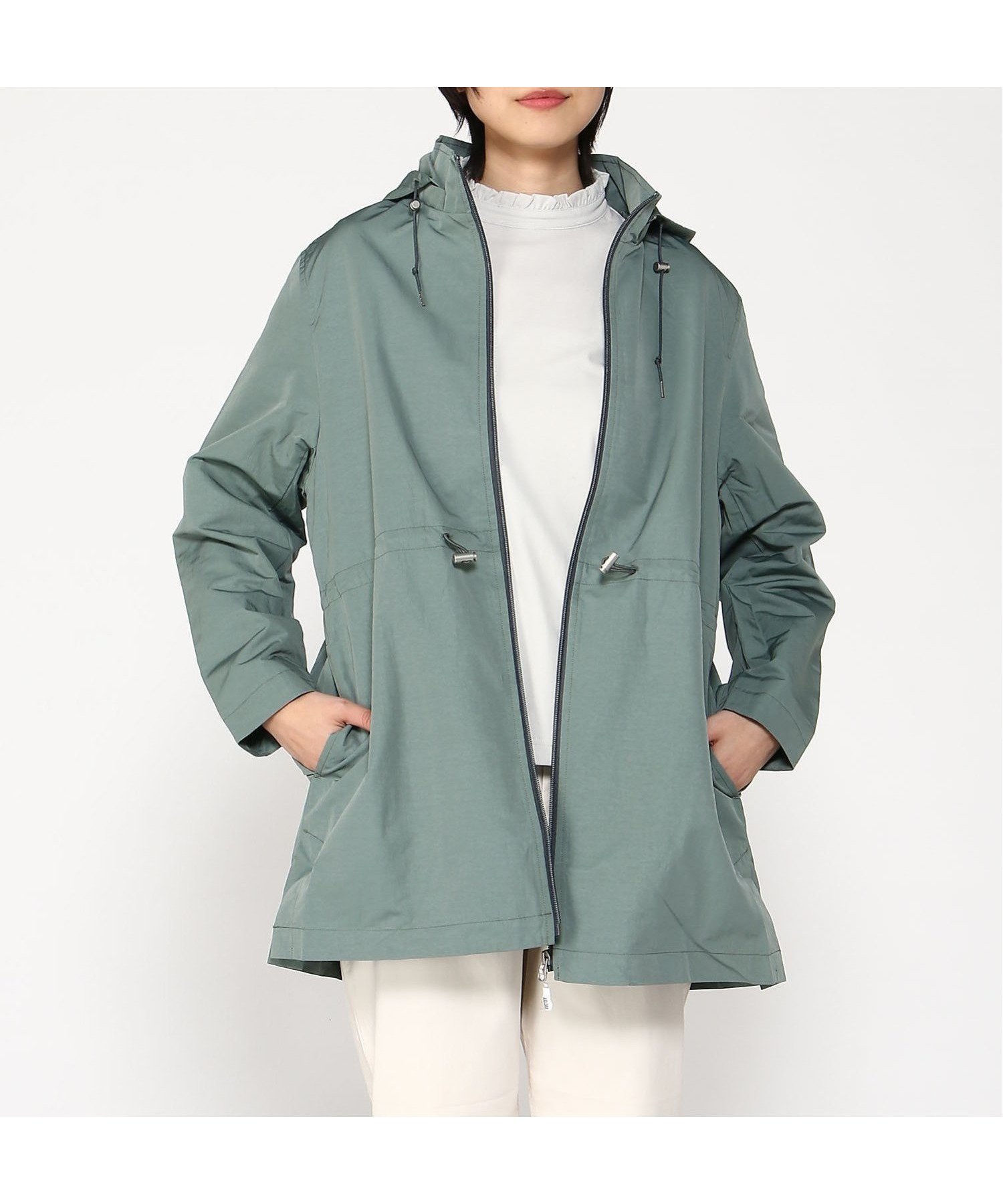 【クロコダイル/CROCODILE】のスピンドルデザイン フード付き ブラスコート インテリア・キッズ・メンズ・レディースファッション・服の通販 founy(ファニー) 　ファッション　Fashion　レディースファッション　WOMEN　アウター　Coat Outerwear　コート　Coats　イエロー　Yellow　スピンドル　Spindle　モッズコート　Mod Coat　リップ　Lip　カーキ|ID: prp329100004532848 ipo3291000000032039885
