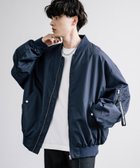 【ロッキーモンロー/Rocky Monroe】のポリDEWSPO オーバーサイズMA-1フライトジャケット/ミリタリーブルゾン ネイビー|ID: prp329100004532873 ipo3291000000032039995