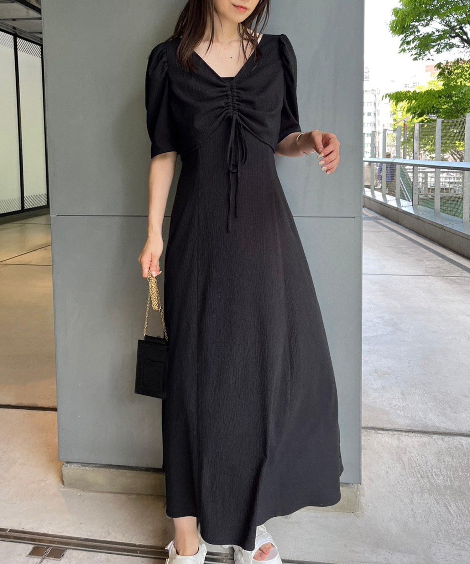 【ナイスクラップ/NICE CLAUP】の【WEB限定リバイバル】しぼしぼマルチウェイワンピース インテリア・キッズ・メンズ・レディースファッション・服の通販 founy(ファニー) 　ファッション　Fashion　レディースファッション　WOMEN　ワンピース　Dress　2025年　2025　2025春夏・S/S　Ss,Spring/Summer,2025　おすすめ　Recommend　インナー　Inner　キャミワンピース　Cami Dress　クロップド　Cropped　コンパクト　Compact　デニム　Denim　夏　Summer　春　Spring　S/S・春夏　Ss・Spring/Summer　ブラック|ID: prp329100004532890 ipo3291000000032262321